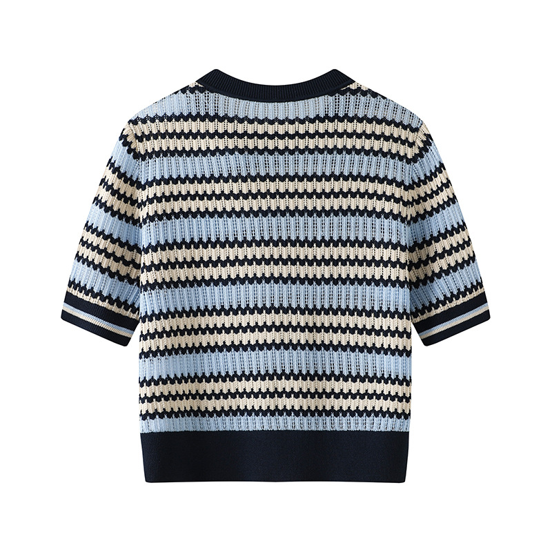 Knit Short Sleeve Top Image 3