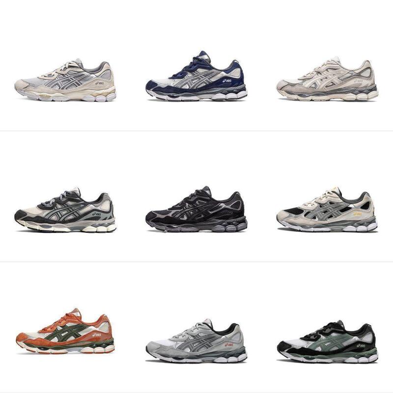 Puyuan Aixes Gel-NYC anti-slip, wear-resistant, retro-style, trendy low-top casual athletic running shoes for men and women