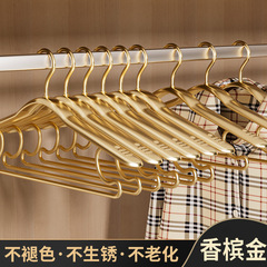 家庭用軽豪華風アルミ合金ハンガー変形防止半円ハンガー無痕防鼓包干しハンガー収納ハンガー