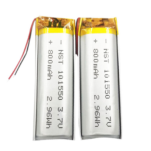 Polymer lithium battery 101550 800mAh hanging neck headphone beauty instrument hydration instrument battery manufacturer