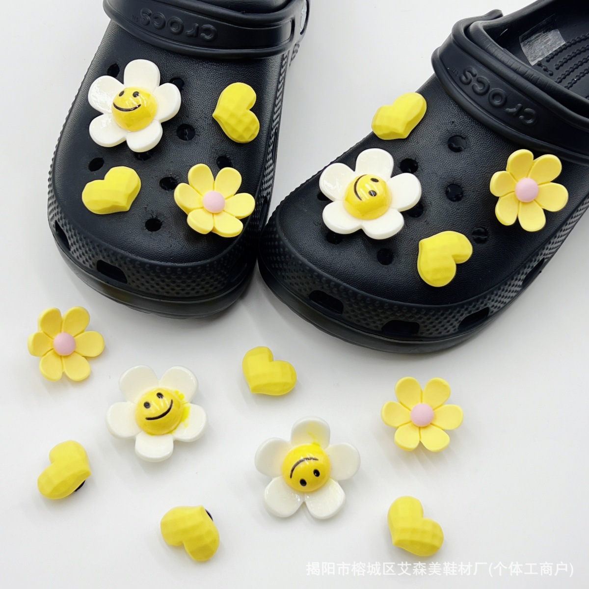 Estrellas plateadas ajuste agujero agujero perdido zapatos decorativos accesorios DIY extraíbles accesorios de flores hebillas de zapatos accesorios tridimensionales