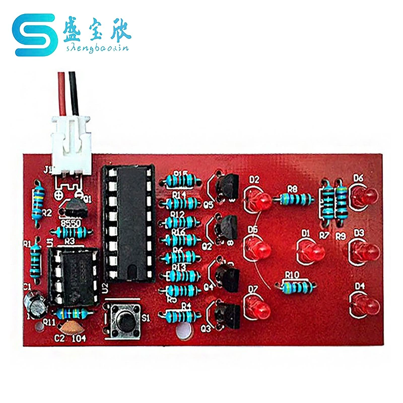 Светодиодные забавные электронные кубики печатная плата сварочный комплект экспериментальное производство сборка компоненты учебного продукта DIY