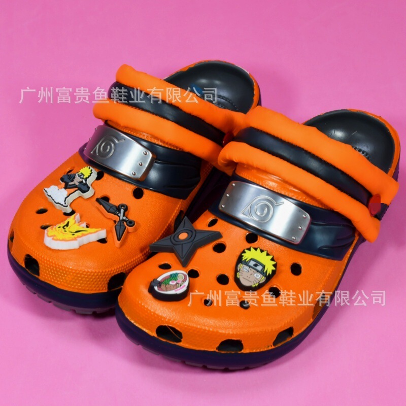 Kajia Children's Collaboration with Naruto Perforated Sports Sandals Beach Shoes 209460