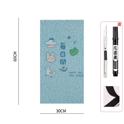 Electric vehicle foot mat – cut - self-cut-3060-happy-comes-with-knife-pen-and-velcro