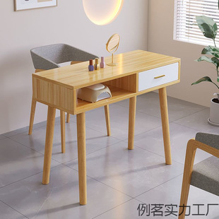Trendy Wooden Manicure Table for Two or Three People, Japanese Minimalist New Style, Double-Layer Special Economical Price for Nail Salon