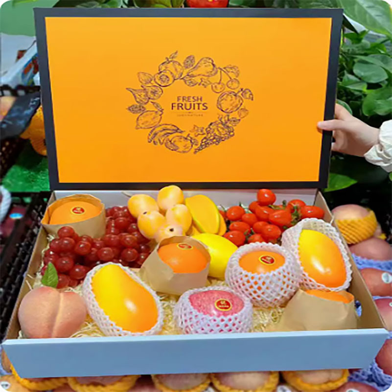 水果彩盒礼品包装彩盒logo印刷 产品包装彩盒彩印飞机盒白卡