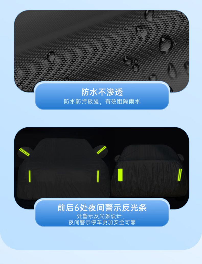 In-Stock Cross-Border 190t Car Cover Full Cover Sun Protection Dustproof Heat Insulation Car Cover Sunshade Car Cover
