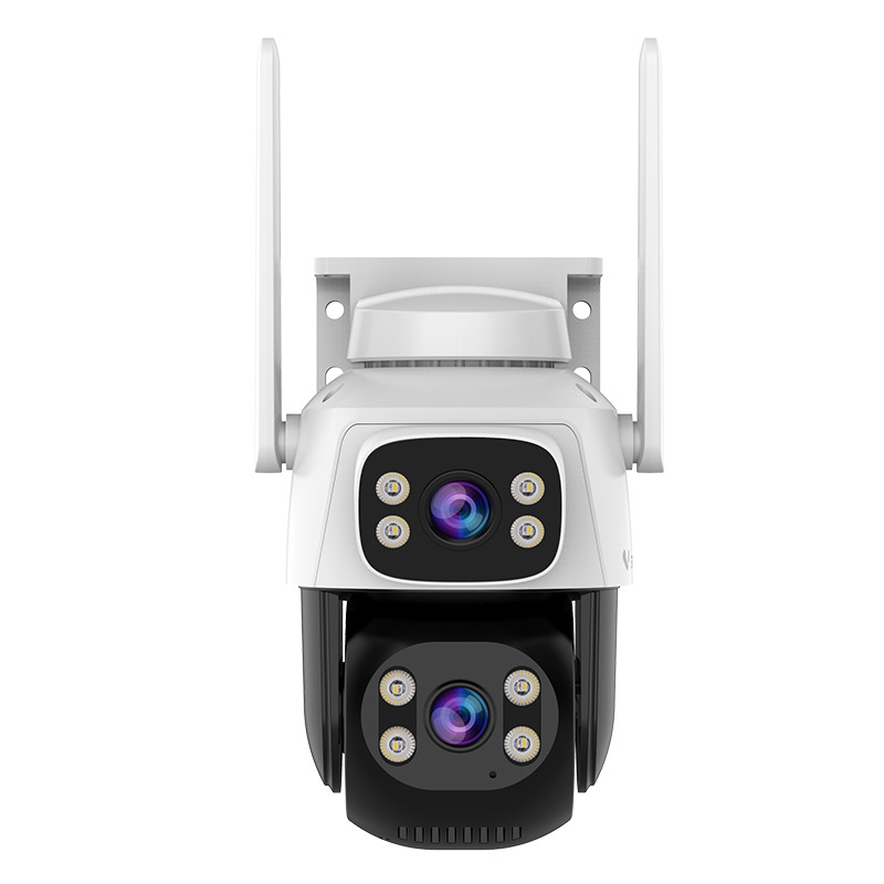 Cámara binocular de vigilancia HD para el hogar con rotación de 360 grados transfronteriza, cámara de vigilancia inalámbrica para el hogar.