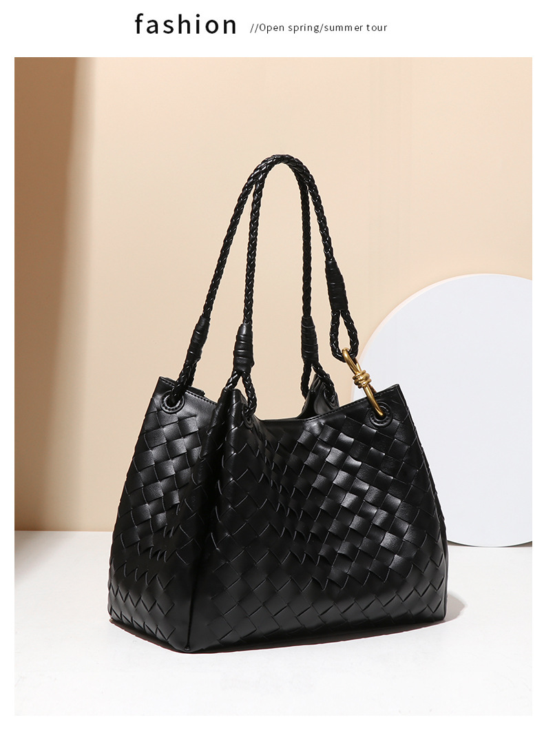 Shu Qi's woven parachute with large capacity for commuting, hand-held tote , open top drawstring, mom, child, mother_voghion.com