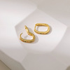 Jewelry, fashionable earrings, European style, 18 carat, light luxury style