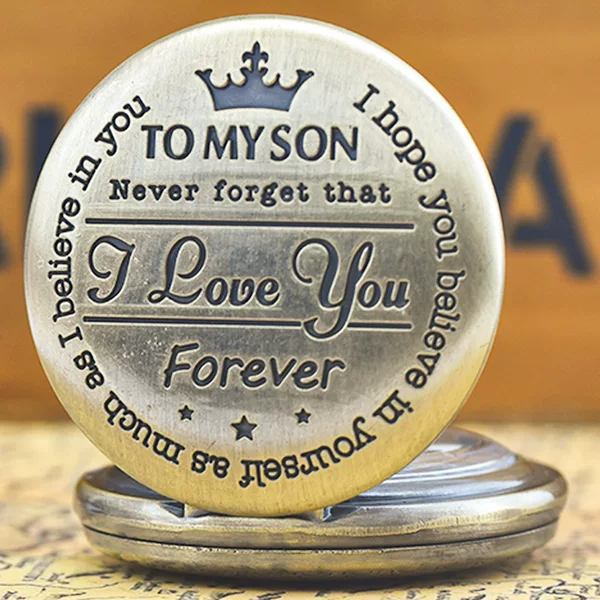Hot sale to,my daughter, SON carved vintage quartz pocket watch pendant gift pocket watch wholesale