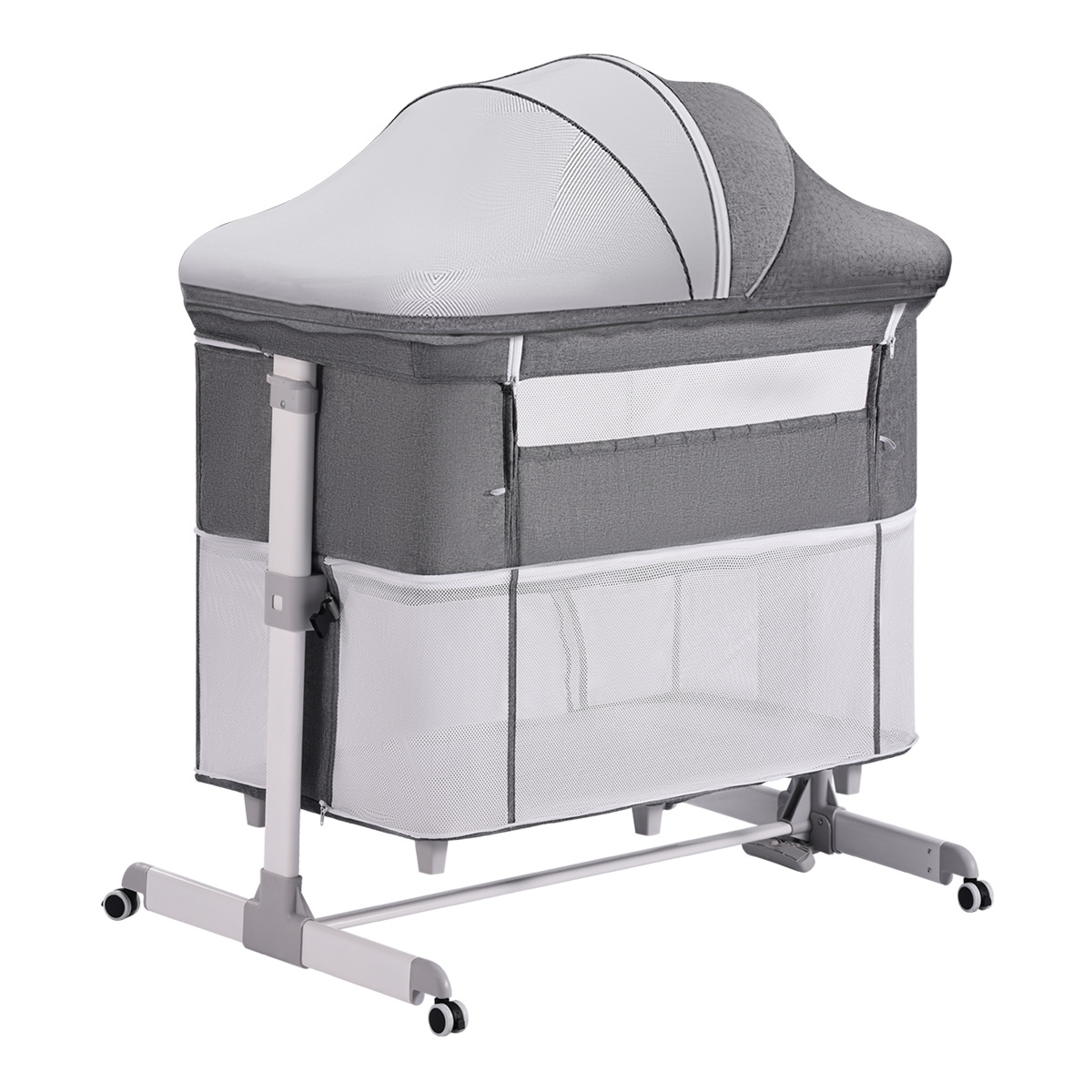 Cama de empalme para bebés, cama multifuncional BB, cama de empalme para recién nacidos, cama de cuna portátil móvil y plegable image 6