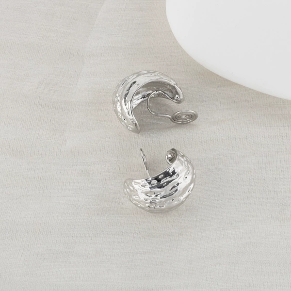 Silver mosquito coil, ear clips