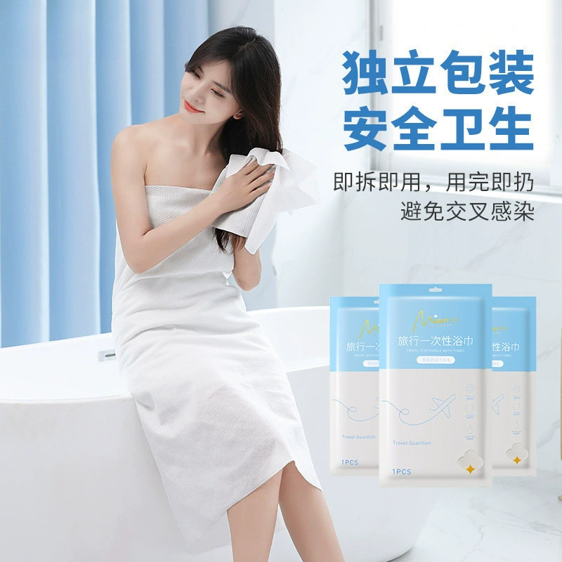 Disposable bath towel for traveling, big pack, water absorbent, increased thickness