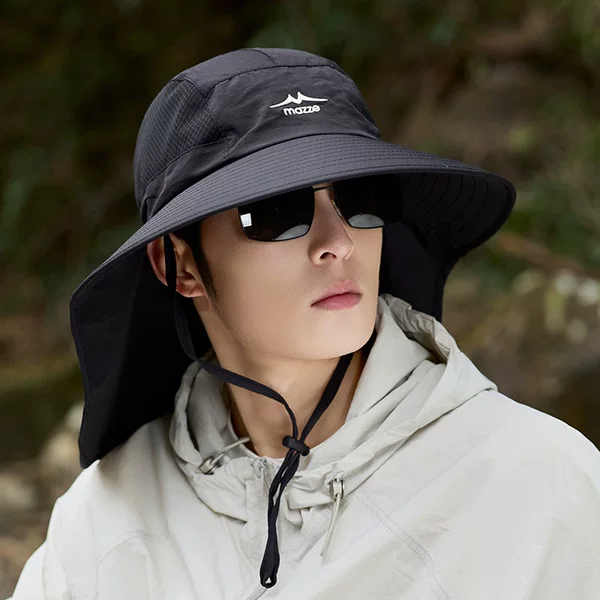 Sun Protection Fisherman Hat, New Style, Small Face-Friendly, Summer Outdoor Travel Sun Hat, Anti-Uv, Korean Style Large Brim Sun Hat