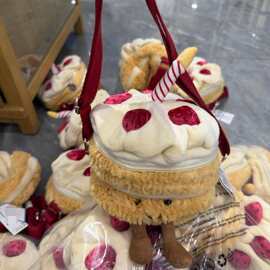 跨境生日蜡烛蛋糕玩偶生日礼物毛绒玩具斜挎包Plush Cake Bag