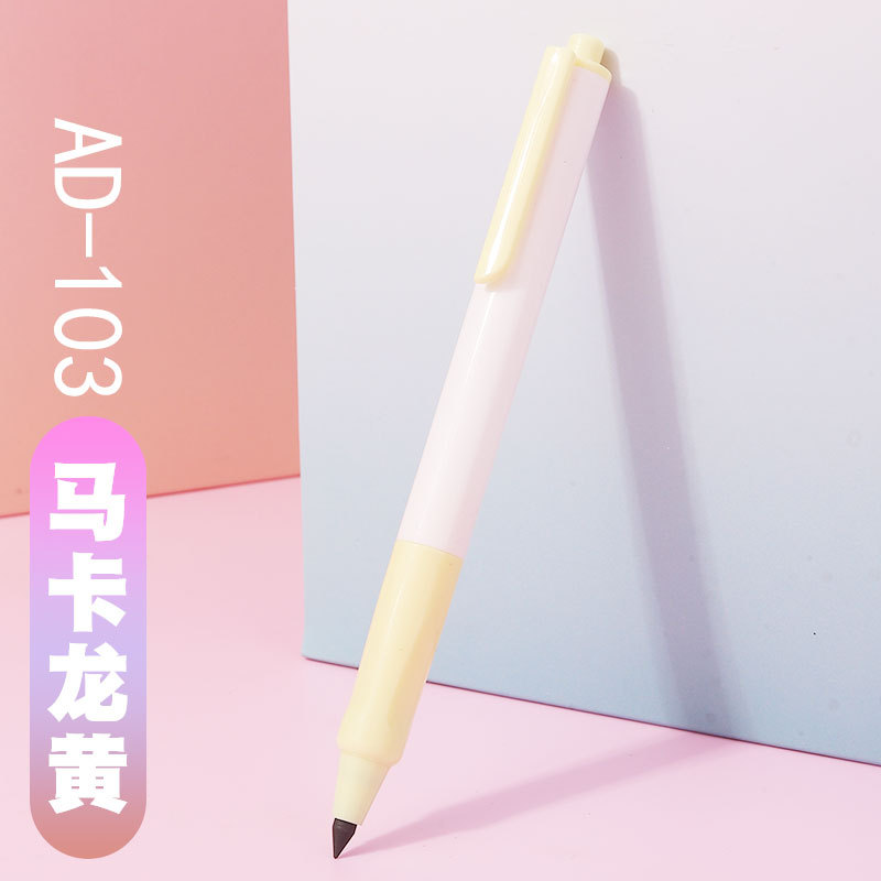 Wei Zhuang negro Tecnología de prensa lápiz durable no es fácil de romper corte-libre eterno no tinta lápiz creativo estudiante de la escuela primaria Prensa