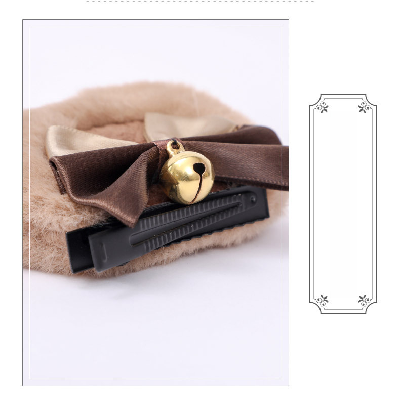 Eine Generation von Haaren handgefertigt süße Lolita Haarschmuck Lo Niang Seitenclip JK Tierohrhaarclip Doppelbogen Bärenohrclip_voghion.com