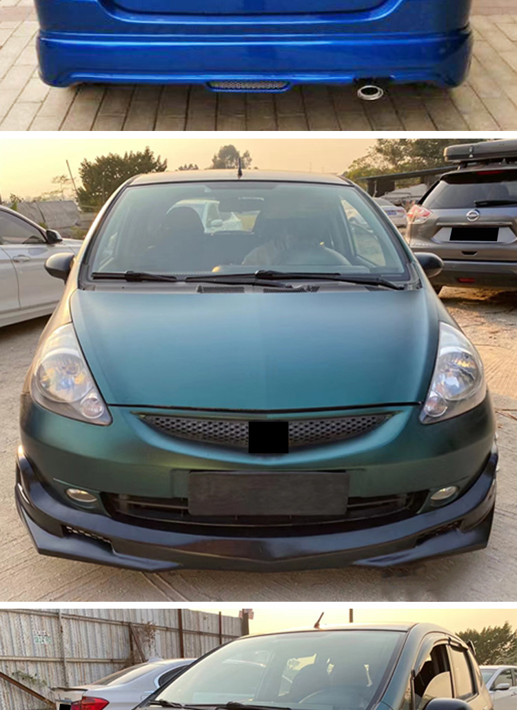 2003-2007 Honda Fit Side Skirts, Side Flaps, Rear Flaps, and Full Body Kit Modifications