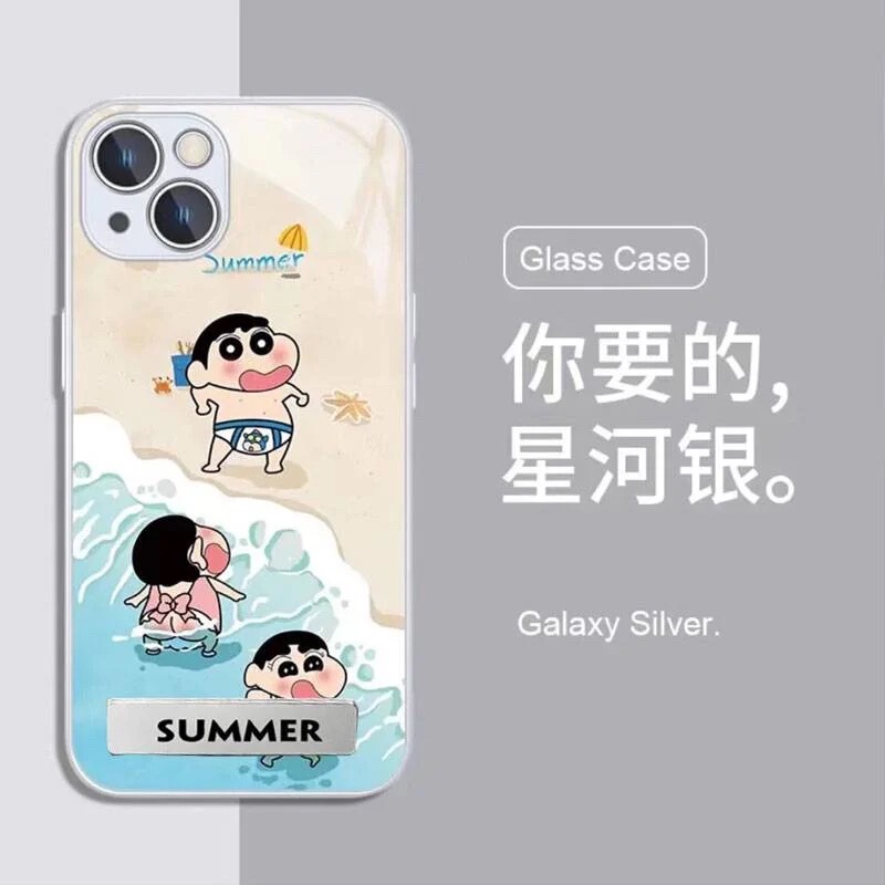 Swimming Xiaoxin Is Suitable for Apple 17 Pro Max Phone Case, New iPhone 14 Stand, Glass 15 Popular Model, Ip16