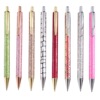 Cross -border hot sale Press the metal round bead pen, small fresh beating metal pen advertising gift pens can set logo