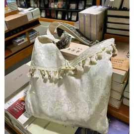 2024复古文艺新款国风包包中式手提包流苏穗子女包单肩小众斜挎包