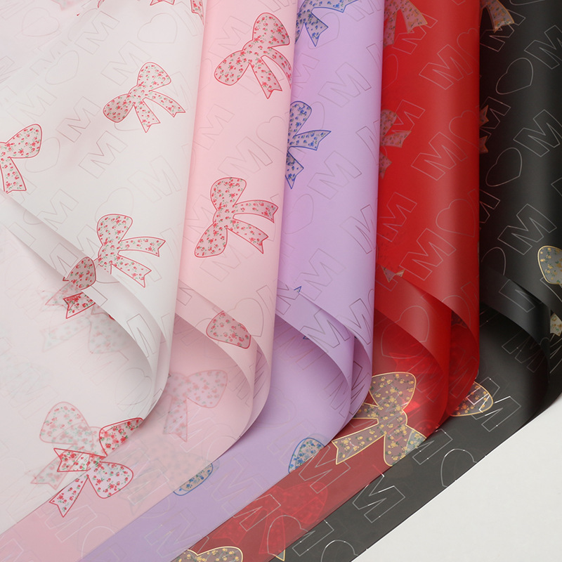 Huaxi Fanghua nudo floral embalaje de papel DIY arco hecha a mano ramo de flores regalos de papel florista materiales de flor