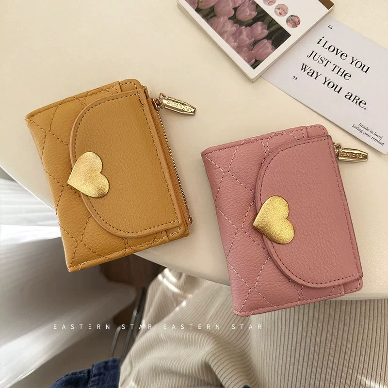 Wallet, short shoulder bag, small capacious folding card holder, 2023 collection