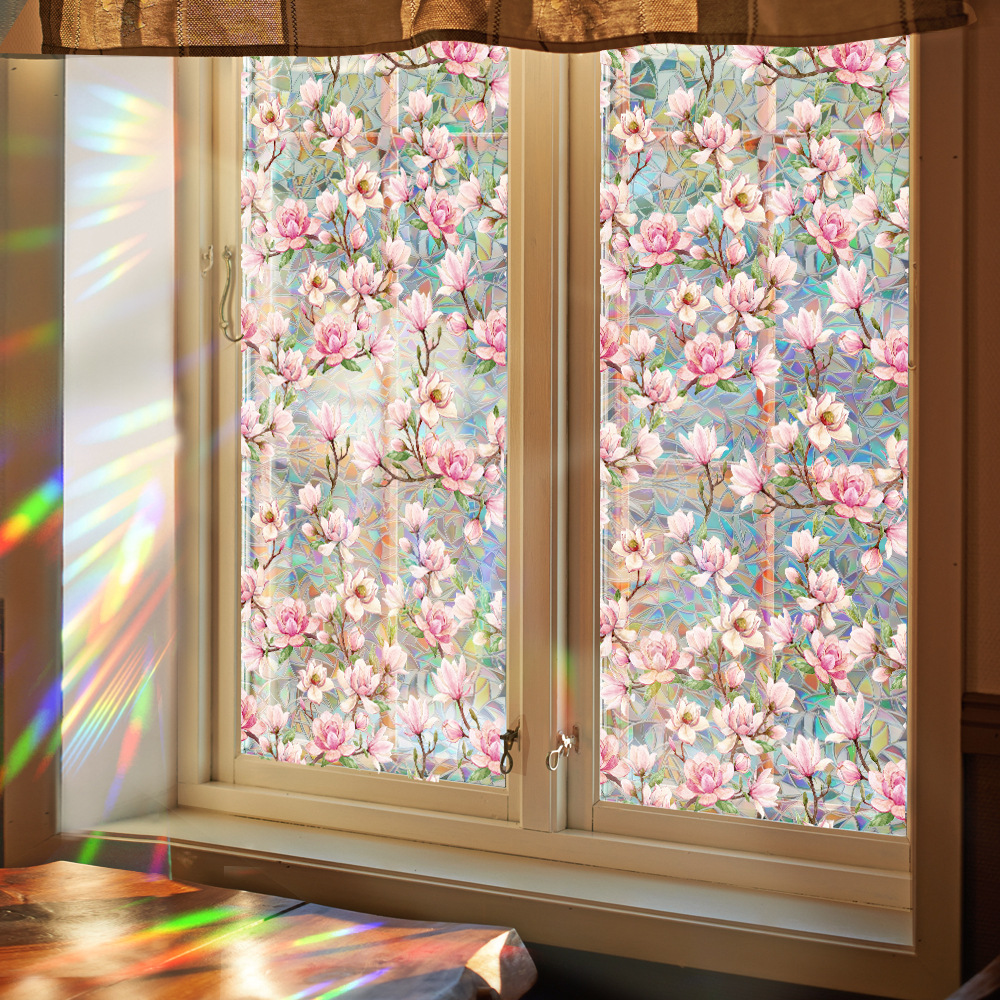 140g Weight Glass paster Home Textiles & Decor Type PVC Material Leaf Pattern Casual, Pastoral Style Casual Pastoral Leaf PVC Glass Paster Wall Art 95