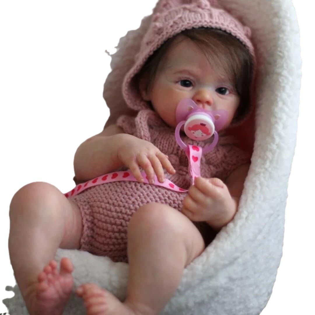 Muñeca realista NPK de 48 cm Meadow hecha a mano con piel 3D, fuente de suministro para comercio electrónico transfronterizo, dropshipping