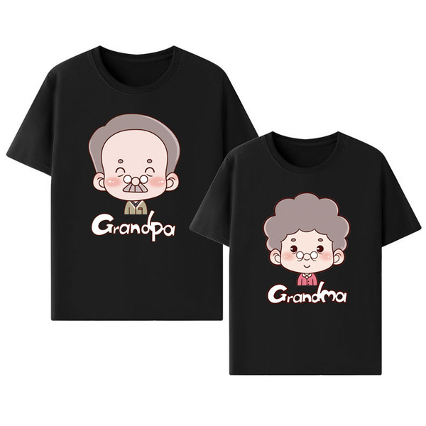 Summer cotton short sleeve T-shirt with a round collar