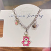 Sanrio, small bell, small design high quality bracelet, cartoon adjustable cute accessory