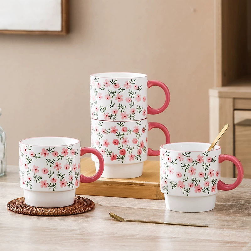 Керамическая чашка для чая и кофе из декоративной охоты Jingdezhen с подглазурной окраской, просто украшение