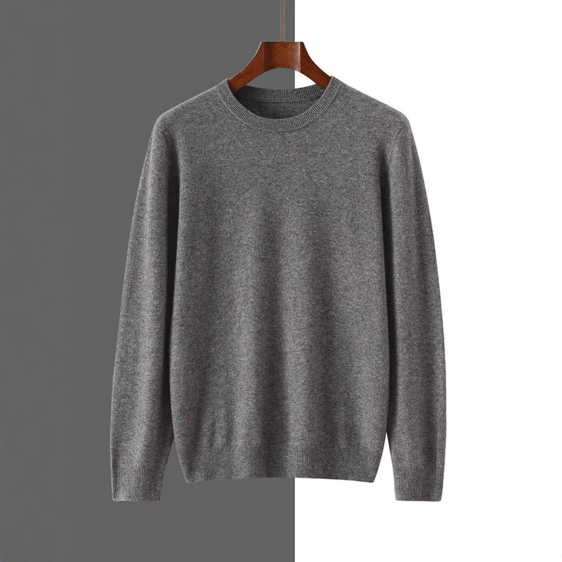 First-Line Ready-To-Wear Cashmere 2025 Autumn and Winter New Men's Long-Sleeved Sweater Round Neck, Comfortable, Versatile, Skin-Friendly, Loose and Fashionable
