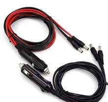 銷售美式點煙器插頭線 八字尾電源線插頭 點煙器帶DC插頭線