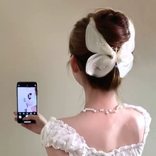 高级感网纱蝴蝶抓夹法式气质发量多发抓后脑勺夹子发夹发饰头饰女