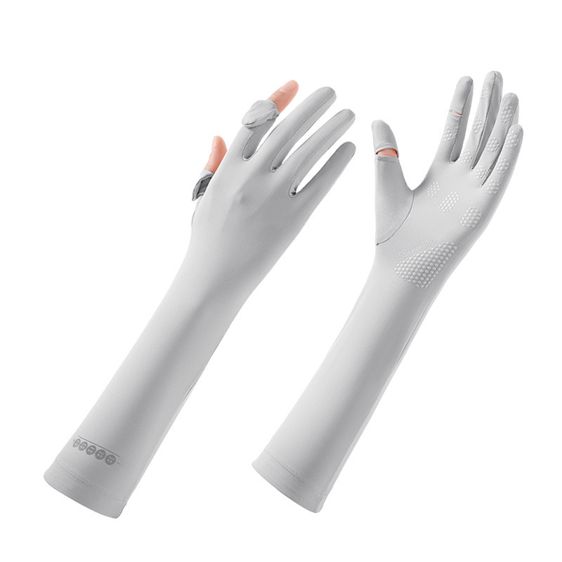 웃는 얼굴의 반팔 스타일 - 라이트 그레이