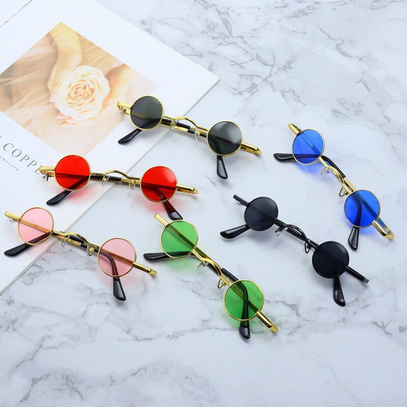 Prince Mirror Glasses Hip-Hop Punk Sunglasses Internet Celebrity Small Frame Round Retro Sunglasses Men's and Women's Mini Small Round Frame Prince Mirror Glasses Hip-Hop Punk Sunglasses Internet Celebrity Small Frame Round Retro Sunglasses Men's and Women's Mini Small Round Frame