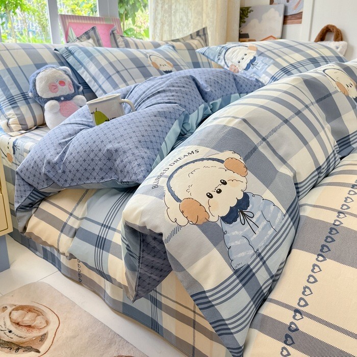 Category a Maternal and Infant Grade 100% Cotton Quilt Cover Single Piece Cotton Brushed Printed Single Quilt Cover Single and Double Quilt Cover