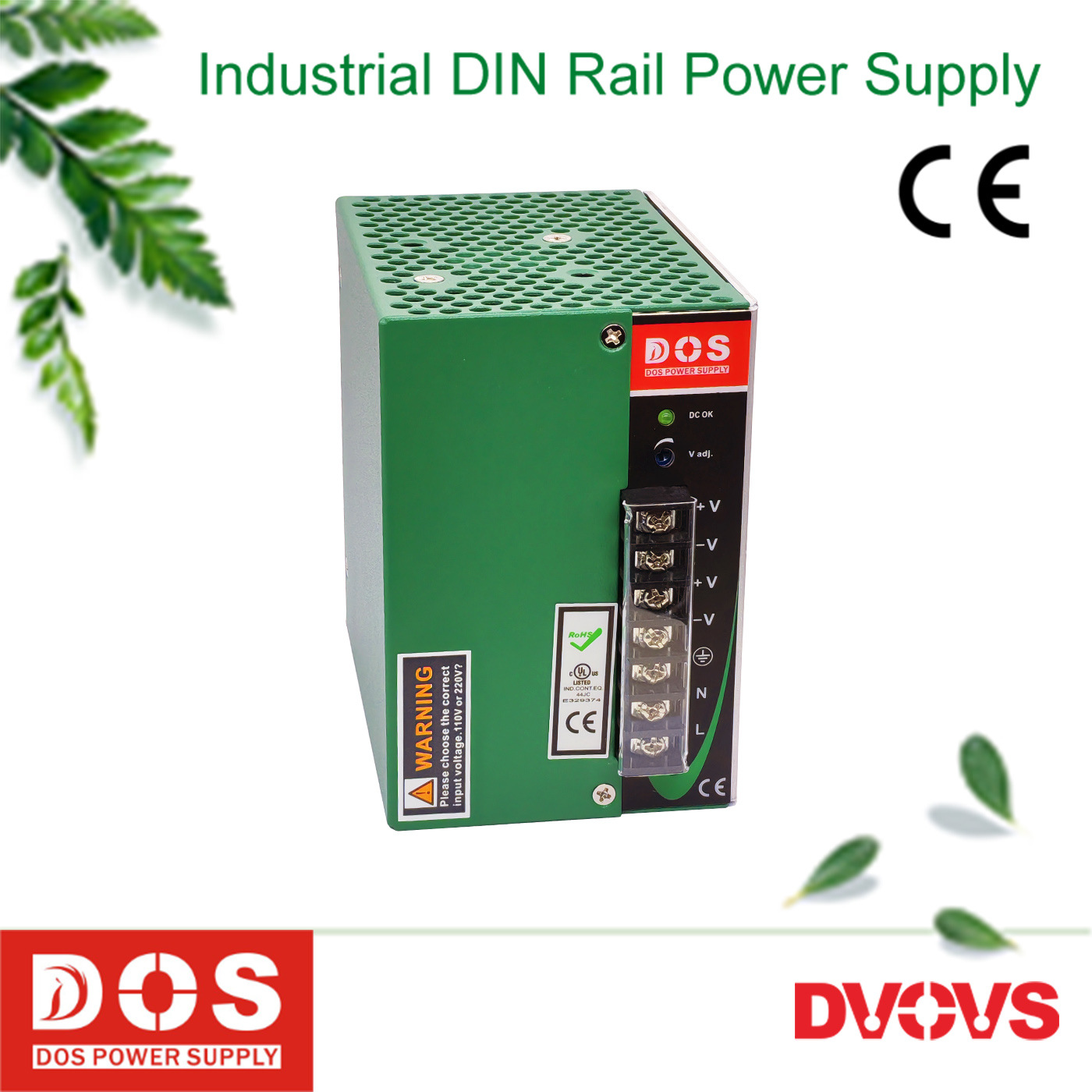 DOS工业级导轨式开关电源供应器DAR-150-24直流24V6.3A质保三年