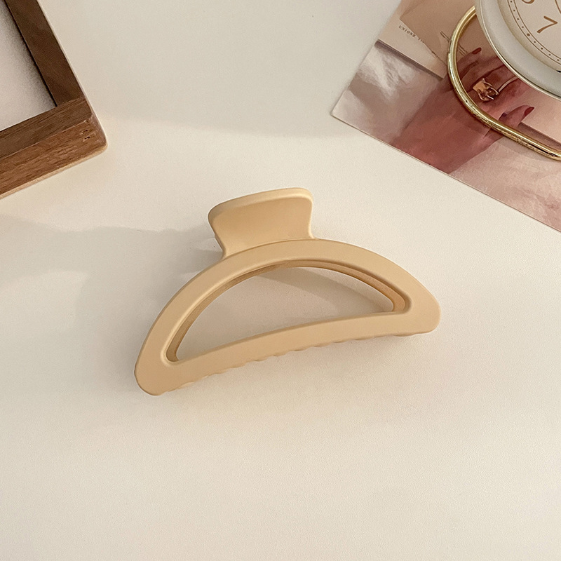 Accesorios para el cabello de pinza de tiburón de acrílico grande de Corea, clip de agarre para el cabello de disco simple, tocado de horquilla de cabeza femenina al por mayor