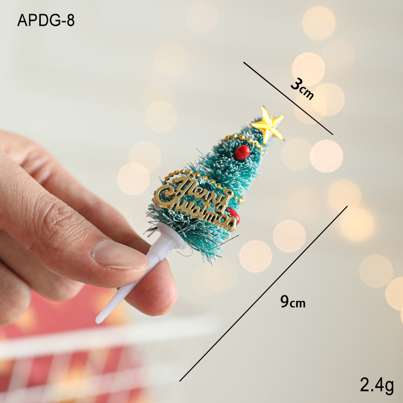 Navidad pastel de cumpleaños decoración inserto Santa Alce árbol de Navidad guirlandas decoración tridimensional