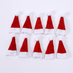 新品クリスマス装飾用品ミニクリスマス帽子ロリポップ帽子クリスマス不織布小さな帽子スポット卸売