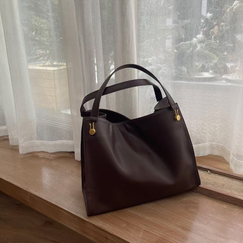 TRow Bag フレンチニッチ レディース 牛革 トートバッグ シンプル ショルダーバッグ 万能 高級 通勤バッグ 大容量|undefined