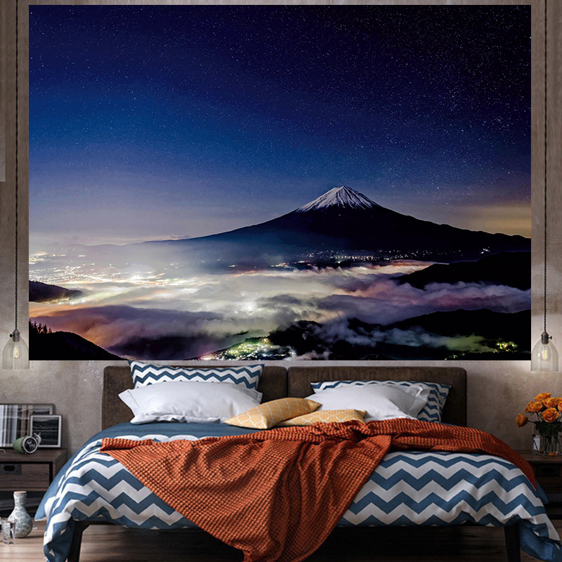 Tela de fondo ins estilo colgante papel pintado de tela dormitorio habitación renovación diseño noche lienzo cartel decorativo paño de pared