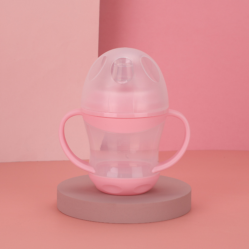 Baby drinking cup duckbill straw dual-use baby leak-proof drinking anti-choke duckbill Cup infant children drinking cup