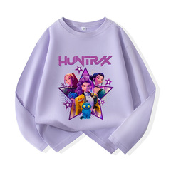 亚马逊猎魔女团KPop Demon Hunters周边时尚儿童长袖T恤柔软上衣