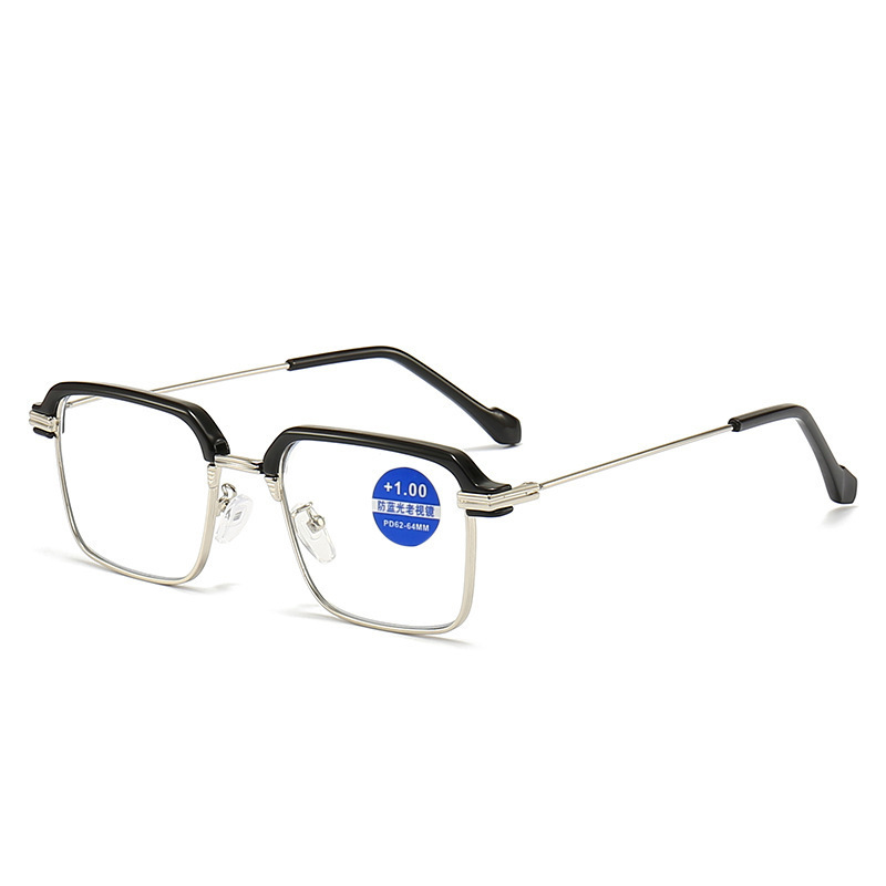 Directly from the Manufacturer: Business-Style Presbyopic Flat-Lens Retro Half-Frame Eyebrow-Style Glasses, Presbyopic Glasses Support Dropshipping