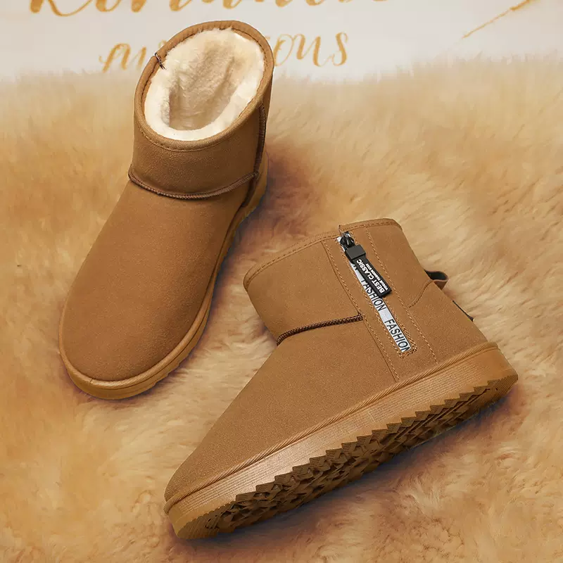 雪地靴男2025冬季新款东北户外抗寒加绒保暖加厚防滑软底面包棉鞋