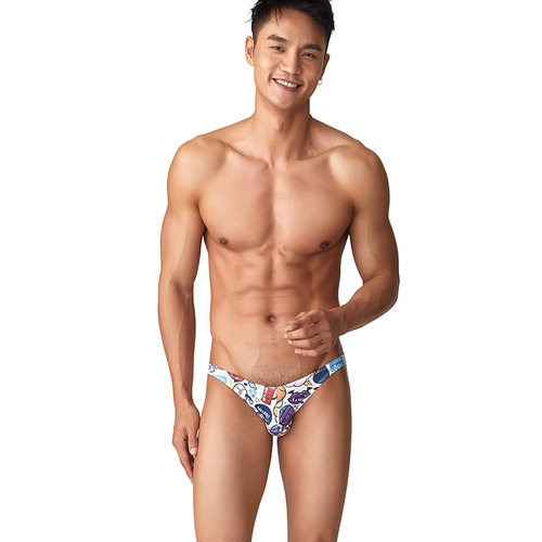 Seobean Triangle Men's Briefs New Arrival Printed Men's Underwear Explosive Comfort Briefs Factory Wholesale